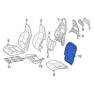 Mercedes-Benz OE - Front Right Seat Back Panel