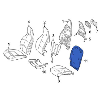 Mercedes-Benz OE - Front Left Seat Back Panel