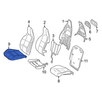 Mercedes-Benz OE - Front Left Seat Cover