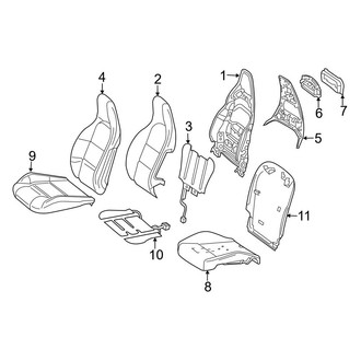 Mercedes-Benz OE - Seats & Tracks - Driver Seat Components
