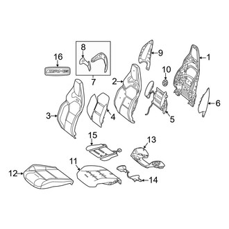 Mercedes-Benz OE - Seats & Tracks - Driver Seat Components (With Recaro)