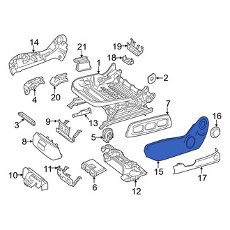 Mercedes-Benz OE - Front Right Outer Seat Trim Panel