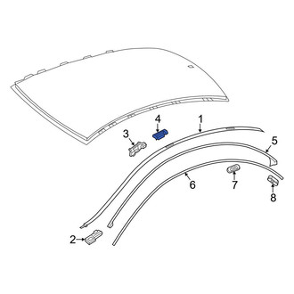 Mercedes-Benz OE - Roof Drip Molding Clip