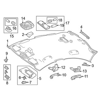 Mercedes-Benz OE - Roof - Interior Trim (W/O Panoramic Roof)