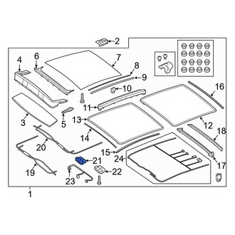 Mercedes-Benz OE - Sunroof Motor