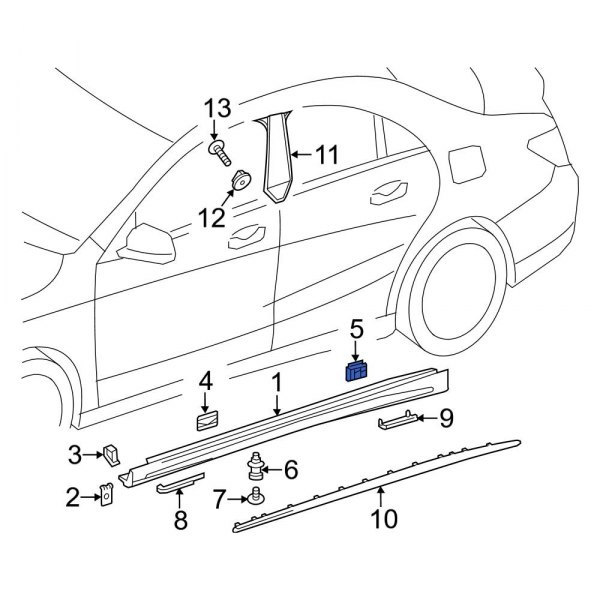 Rocker Panel Molding Clip