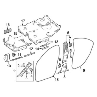 Mercedes-Benz OE - Pillars, Rocker & Floor - Interior Trim