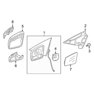 Mercedes-Benz OE - Front Door - Outside Mirrors