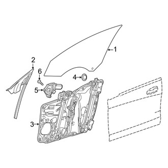 Mercedes-Benz OE - Front Door - Glass & Hardware