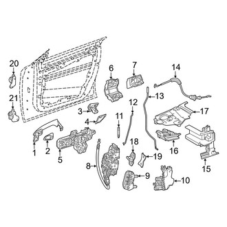 Mercedes-Benz OE - Front Door - Lock & Hardware