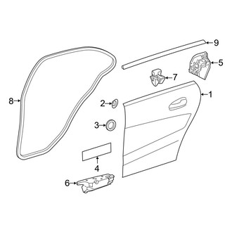 Mercedes-Benz OE - Rear Door - Door & Components