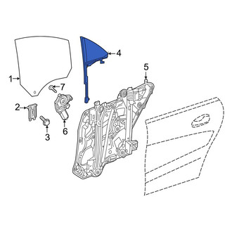 Mercedes-Benz OE - Rear Left Vent Window Assembly