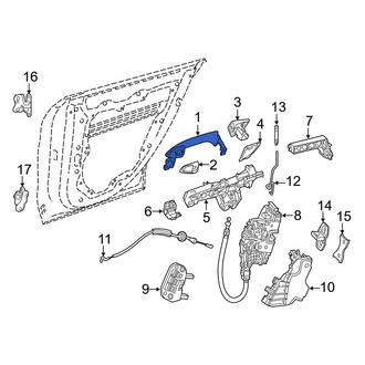 Mercedes-Benz OE - Front Left Outer Exterior Door Handle
