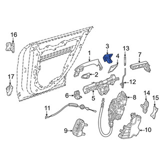 Mercedes-Benz OE - Rear Left Exterior Door Handle Cover