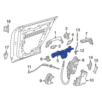 Mercedes-Benz OE - Front Left Exterior Door Handle Base