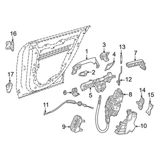 Mercedes-Benz OE - Rear Door - Lock & Hardware
