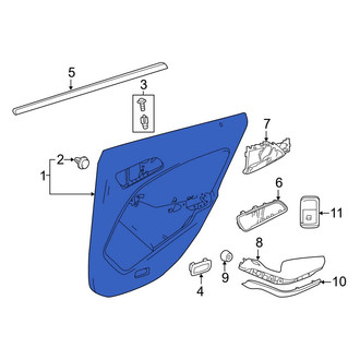 Mercedes-Benz OE - Front Left Inner Door Interior Trim Panel