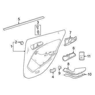 Mercedes-Benz OE - Rear Door - Interior Trim