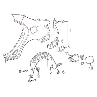 2014 Mercedes CLA Class Replacement Quarter Panels — CARiD.com