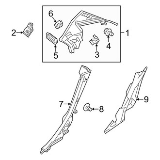 Mercedes-Benz OE - Quarter Panel - Interior Trim