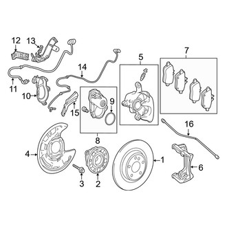 Mercedes-Benz OE - Rear Suspension - Brake Components