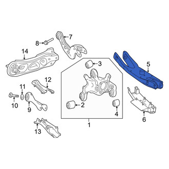 Mercedes-Benz OE - Rear Lower Rearward Suspension Control Arm