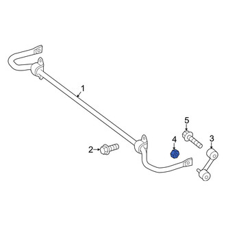 Mercedes-Benz OE - Front Suspension Stabilizer Bar Link Nut