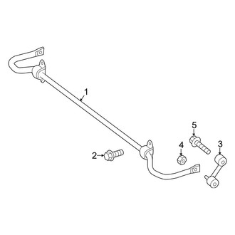 Mercedes-Benz OE - Rear Suspension - Stabilizer Bar & Components