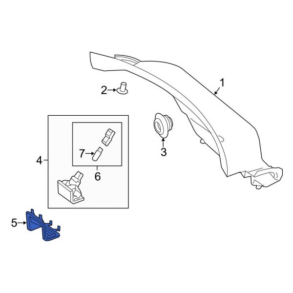 Cargo Area Light Bracket