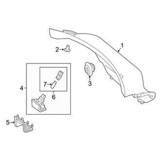 Mercedes-Benz OE - Trunk Lid - Interior Trim