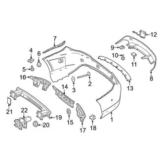 Mercedes-Benz OE - Rear Bumper - Bumper & Components (W/O AMG Package)