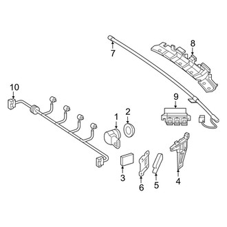 Mercedes-Benz OE - Rear Bumper - Electrical Components (W/O AMG Package)