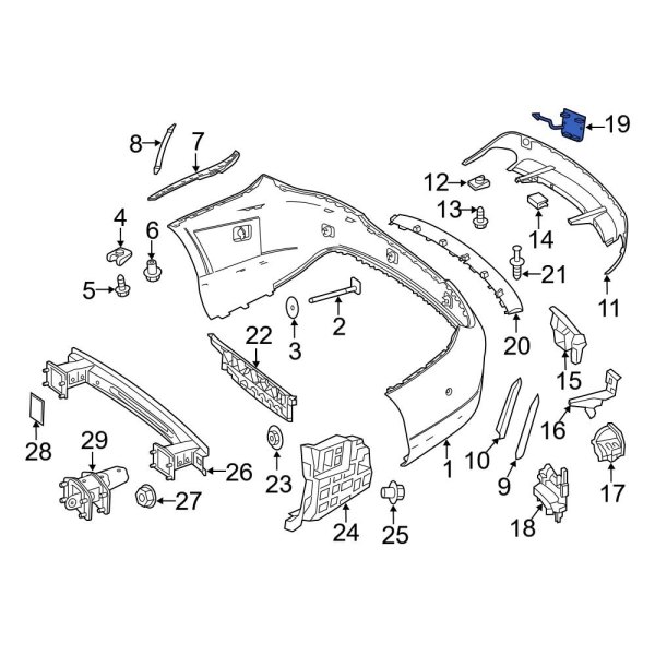 Mercedes-Benz OE 1178850522 - Rear Tow Eye Cap