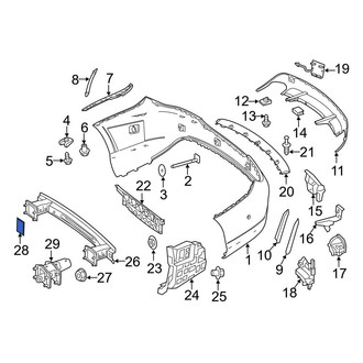 Mercedes-Benz OE - Bumper Impact Bar Gasket