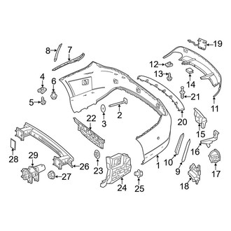 Mercedes-Benz OE - Rear Bumper - Bumper & Components (With AMG Package)