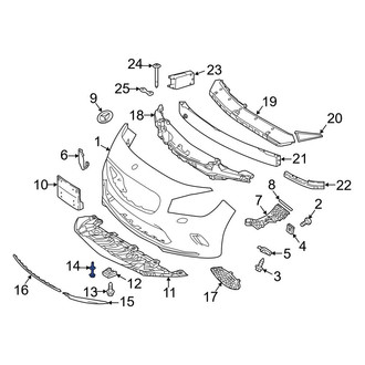 Mercedes-Benz OE - Bumper Splash Shield Clip