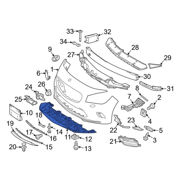 Bumper Splash Shield