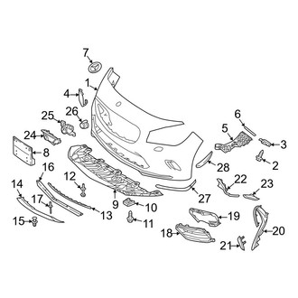 Mercedes-Benz OE - Front Bumper & Grille - Bumper & Components (Bumper Cover & Components)