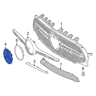 Mercedes-Benz OE - Front Grille Emblem