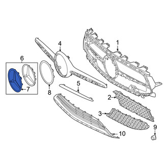 Mercedes-Benz OE - Front Outer Grille Emblem