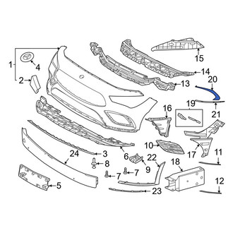 Mercedes-Benz OE - Front Right Spoiler