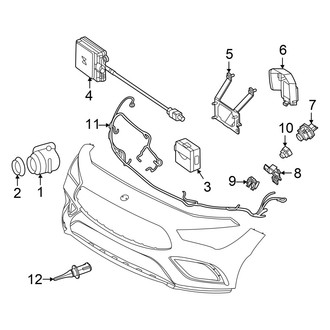 Mercedes-Benz OE - Front Bumper & Grille - Bumper & Components (Electrical Components)