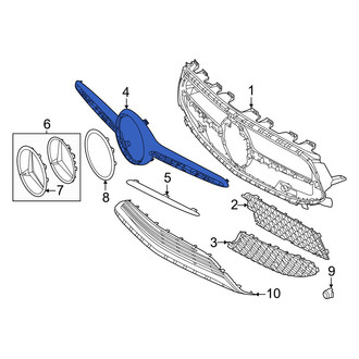 Mercedes-Benz OE - Front Center Grille Molding