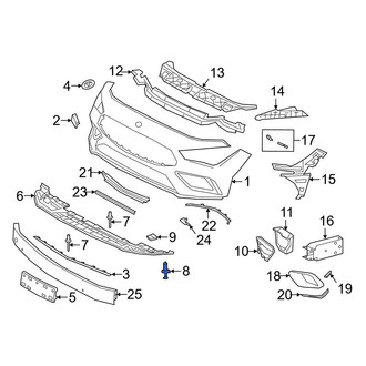 Mercedes-Benz OE - Radiator Support Splash Shield Clip
