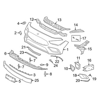 Mercedes-Benz OE - Front Bumper & Grille - Bumper & Components (Bumper Cover & Components)