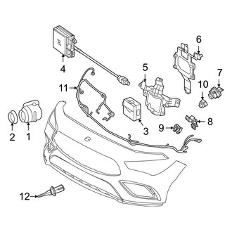 Mercedes-Benz OE - Front Bumper & Grille - Bumper & Components (Electrical Components)