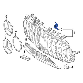Mercedes-Benz OE - Front Left Parking Aid Sensor Housing
