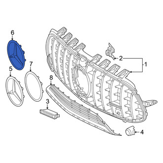 Mercedes-Benz OE - Front Outer Grille Emblem