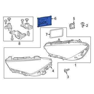 Mercedes-Benz OE - Front Headlight Control Module