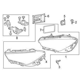 Mercedes-Benz OE - Front Lamps - Headlamp Components